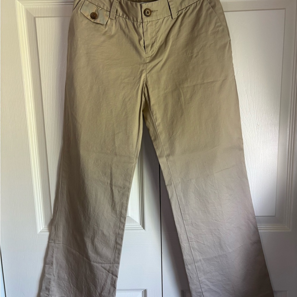 Banana Republic Martin Fit boot-cut Khaki Tan dress trousers size 00P